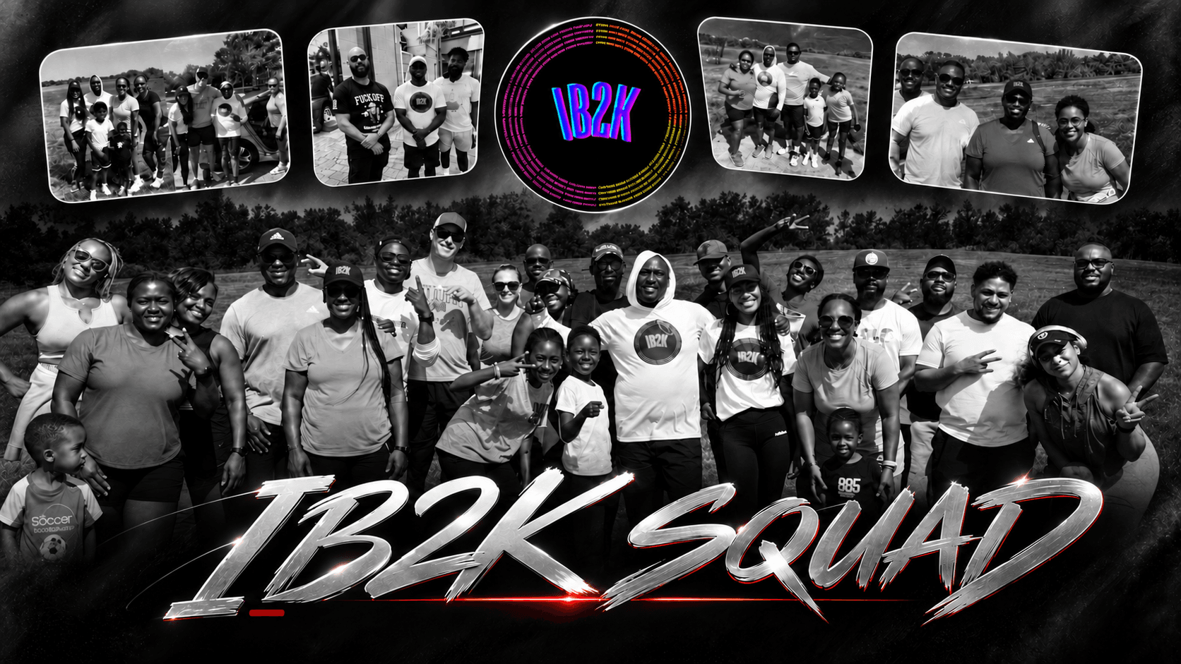 The IB2K Squad together with moments from the It's Better 2 Know health awareness initiative