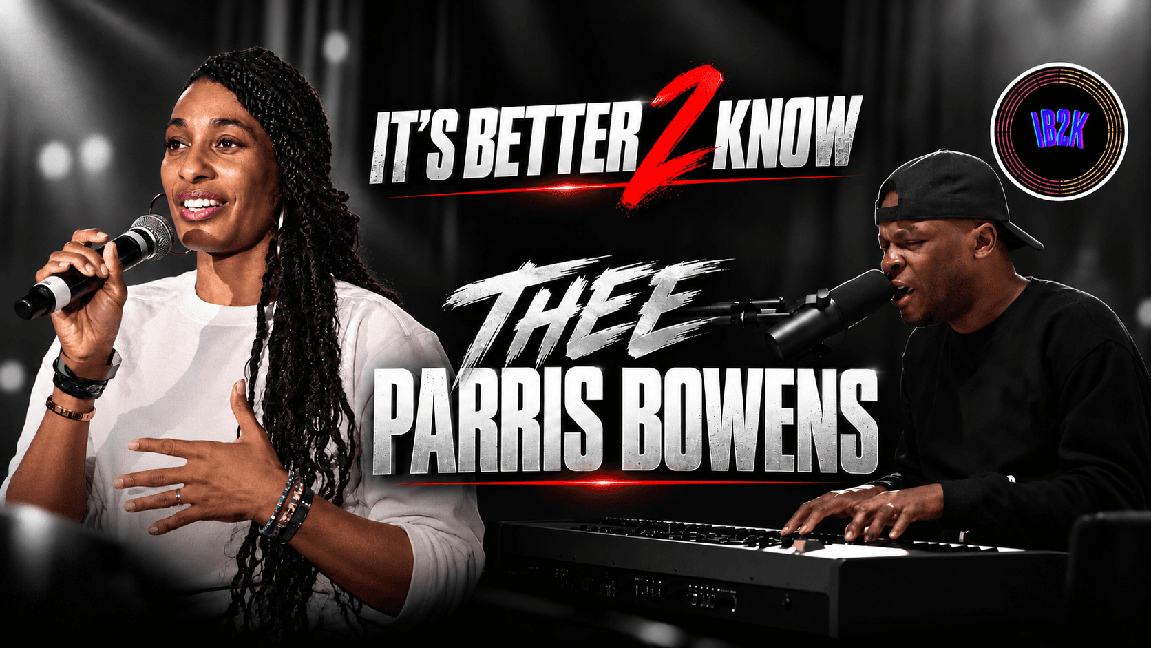 It's Better 2 Know initiative with Parris Bowens at the keyboard and a vocalist sharing the message